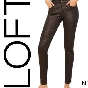 NWT- Shimmer Skinny Jeans